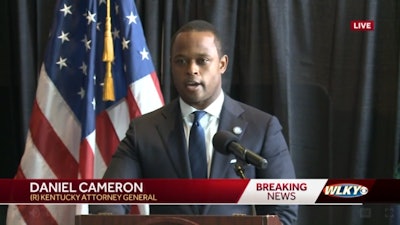 Kentucky Attorney General Daniel Cameron gives a statement on the findings of the grand jury and his office's investigation into the shooting of Breonna Taylor. (Photo: WLKY Screen Shot)