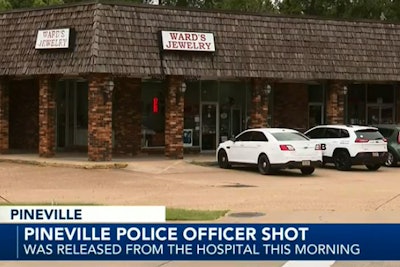 An officer with the Pineville (LA) Police Department who was ambushed and shot over the weekend has now been released from the hospital and is said to be recovering at home.
