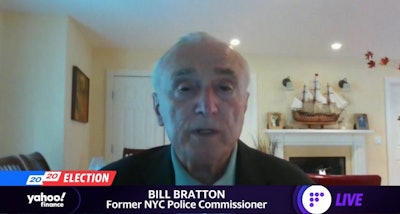 Former police leader Bill Bratton says Joe Biden should address police reform in first 100 days of his administration. (Photo: Yahoo Screen Shot)