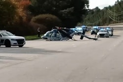 A North Carolina Highway Patrol helicopter crashed in Raleigh Sunday. No injuries were reported. (Photo: WTVD screen shot)