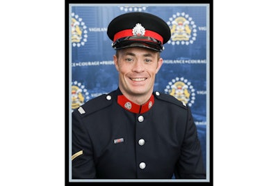 Sgt. Andrew Harnett of the Calgary Police Service was killed Thursday when he was struck by a fleeing vehicle at a traffic stop. (Photo: Calgary Police)