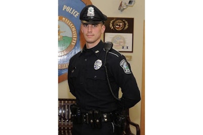 Somerset, MA, Officer Matt Lima purchased a Christmas dinner for a family in need after responding to a shoplifting incident Dec. 20. (Photo: Somerset PD)