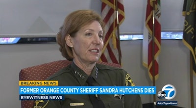 Sandra Hutchens served as Orange County, CA, sheriff from 2008 to 2019. (Photo: ABC7 Screen Shot)