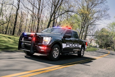 The new 2021 F-150 Police Responder has a top speed of 120 mph.