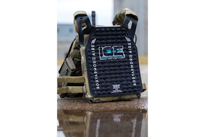 The I.C.E. panel from Body Armor Vent attaches to the officer's armor carrier and is worn between the base layer and the carrier.