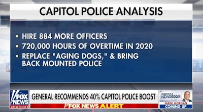Army Lt. Gen. Russell Honoré recommends the hiring of 886 more officers and the establishment of a 'Quick Reaction Force' for the District of Columbia. (Photo: Fox News Screen Shot)
