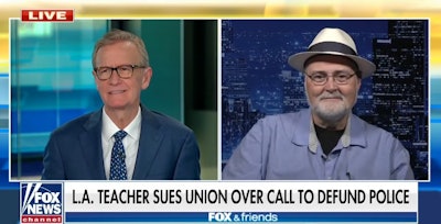 Glenn Laird said he was 'concerned' and 'upset' that the union was engaging in politics that could potentially endanger teachers and students. (Photo: Fox News Screen Shot)