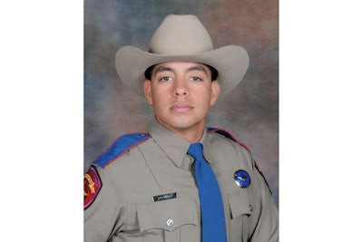 Trooper Juan Rojas Tovar was shot and wounded in pursuit of a workplace shooting suspect. (Photo: Texas DPS)