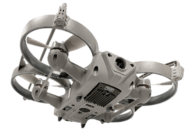 The Sky-Hero Loki Mk2 is a drone that was purpose built for building searches. It features rugged construction and shielded rotors so it can be bounced off walls.