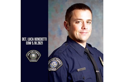 Det. Luca Benedetti was shot and killed serving a search warrant Monday. (Photo: San Luis Obispo PD/Facebook)