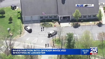 “He repeatedly rammed those doors until he gained entry with his vehicle into the building,” said Worcester County DA Joseph Early. (Photo: Boston 25 Screen Shot)