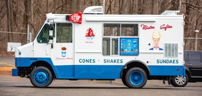 The Fraternal Order of Police Lodge No. 5 posted up outside District Attorney Larry Krasner's office with a Mister Softee ice cream truck and gave out the treat as a symbol of their message that the DA is soft on crime.