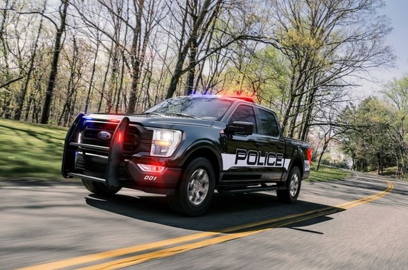 The 2021 F-150 Police Responder is one of the vehicle's you can drive at the Ford Ride-and-Drive events. (Photo: Ford)