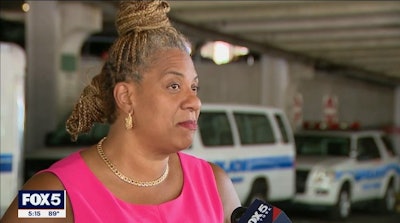 Mount Vernon, NY, Mayor Shawyn Patterson-Howard says the city's police are using vans as patrol vehicle because 'sector cars' are not available. (Photo: Fox 5 screen shot)