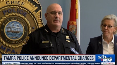 Tampa Chief Brian Dugan will retire in September. (Photo: WFLA Screen Shot)