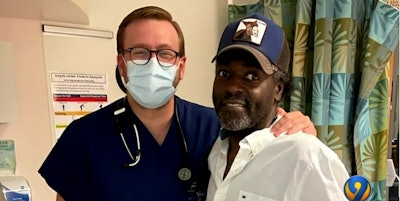 Charlotte-Mecklenburg Police detective Stefan Rucker lost his liver and heart to a genetic disease. He received a transplant at Duke University. (Photo: WSOC Screen Shot)