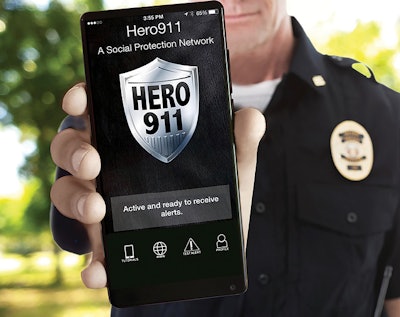 Hero911 from Guard911 was developed by law enforcement for use by law enforcement. The app alerts officers who have it loaded on their phones when they are in the area of an active attack. Civilian users can trigger police response through the corresponding apps of SchoolGuard for teachers and school personnel and Guard911 for hospitals, places of worship, theaters, and shopping malls, and other public places.