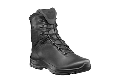 The HAIX Black Eagle Tactical 2.0 FL is an 8-inch boot with a full leather upper and a Crosstech inner lining that protects against water and body fluids.