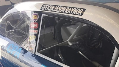 Slain Daytona officer's patrol car signed with messages of honor