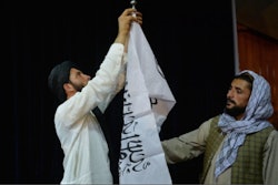 Raising Taliban Flag 081721