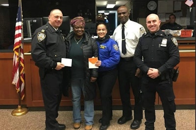 Coretta James of Queens is trying to give a thank you note to every NYPD officer. (Photo: Coretta James)