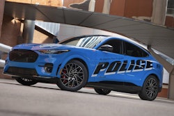 Ford is reportedly sending a police version of the Mustang Mach-E electric vehicle for Michigan State Police testing. (Photo: Ford)