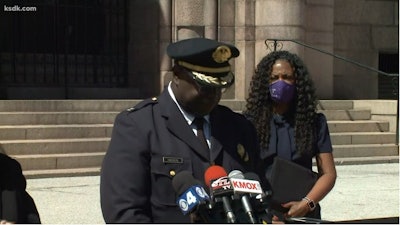 St. Louis Police Chief John Hayden announces his retirement. (Photo: KSDK screen shot)