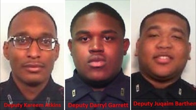 Three Harris County Precinct 4 deputy constables were shot Saturday morning. Deputy Kareem Atkins was killed. Deputy Darryl Garrett was critically wounded. Deputy Juqaim Barthen was shot in the foot. (Photo: Harris County Constable Precinct 4)