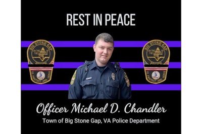 Big Stone Gap, VA, police officer Michael Chandler was shot and killed Saturday after contact with a suspect on probation. (Photo: Virginia State Police)