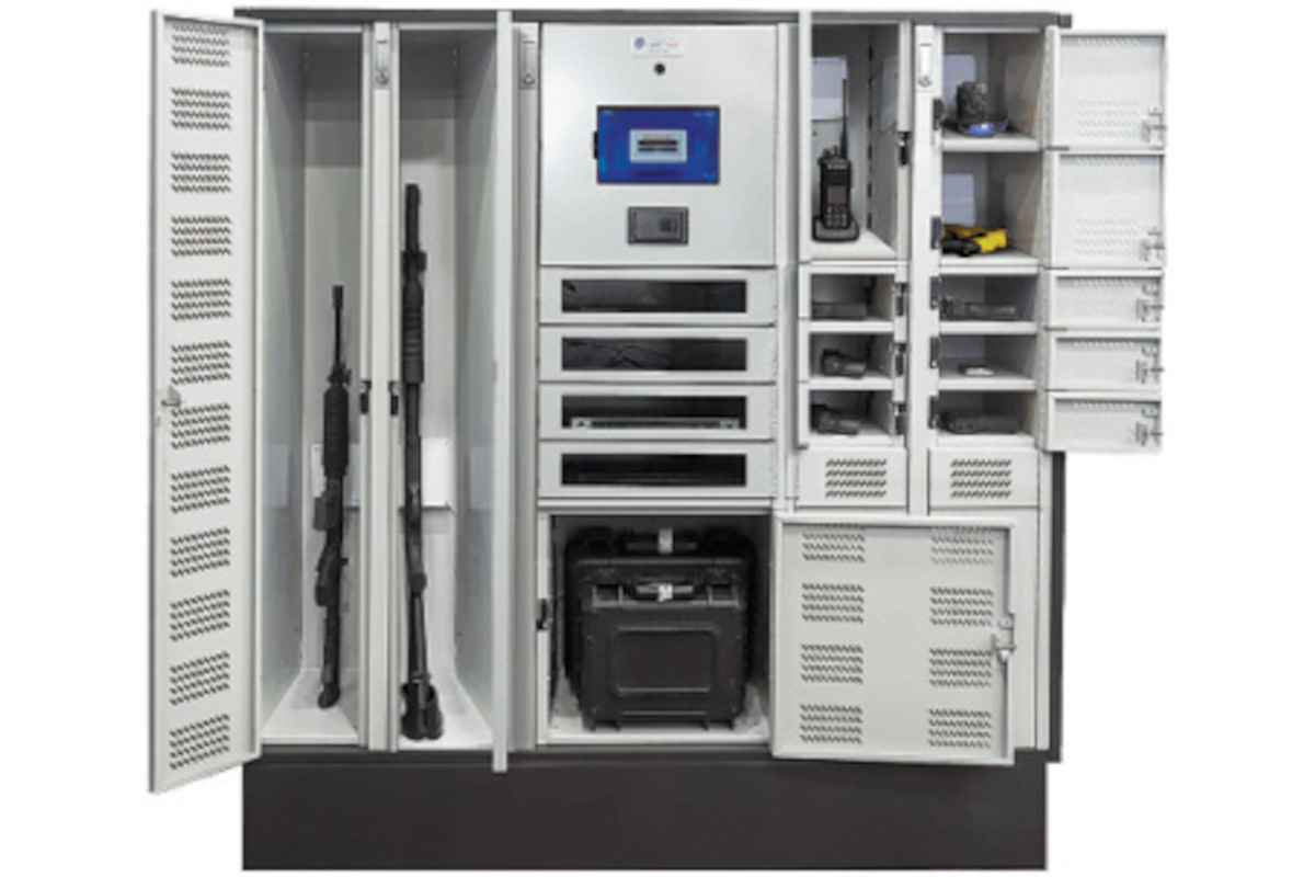 AssetTracer from Real Time Networks is an intelligent storage solution for securely storing and tracking electronics, weapons, evidence, and other sensitive assets. The smart technology helps agencies control access and automates a full audit trail.