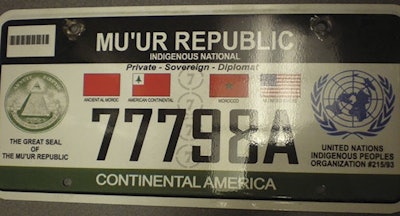 Moors make their own IDs and license plates.