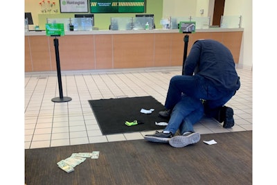 A Columbus, OH, police lieutenant who was in a bank on official business broke up an attempted robbery Monday afternoon. (Photo: Columbus PD)