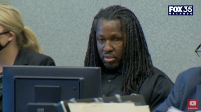 Markeith Loyd, convicted killer of Lt. Debra Clayton, in court Wednesday Dec. 8, 2021. (Photo: Fox 35 Screen Shot)