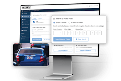 The Carfax for Police suite of investigative tools includes a partial license plate tool that can help officers identify vehicles when they only have a few letters and numbers of the license plate information.