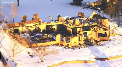 Chief Dave Hayes of the Louisville (CO) Police Department lost his home in the Marshall Fire. (Photo: 9News screen shot)