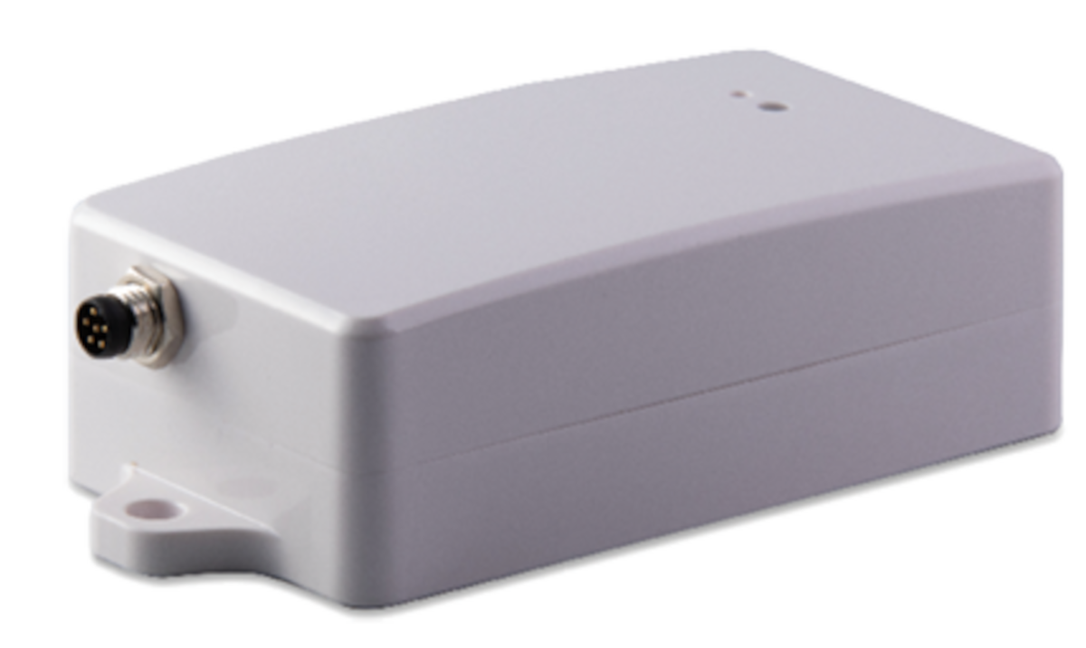 The AT1 asset tracker is small enough to fit in the average adult’s palm. It is available in wired and solar versions.