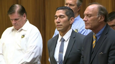 In 2019, Jonathan Aledda (center) was convicted of misdemanor culpable negligence in the shooting of Charles Kinsey. (Local 10 Screen Shot)