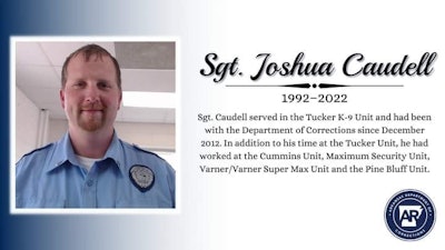 Sgt. Joshua Caudell of the Arkansas Department of Corrections was shot and killed while assisting Pulaski County deputies during a search. (Photo: Arkansas DOC)