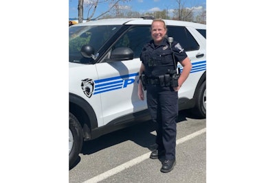 Off-duty Charlotte-Mecklenburg police officer M. Brennan delivered a baby last week. (Photo: Charlotte-Mecklenburg PD/Facebook)