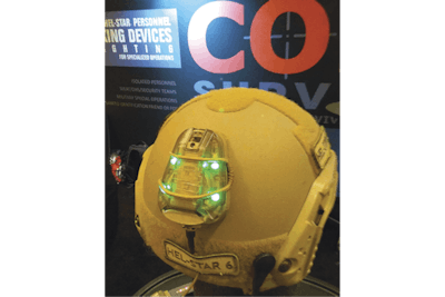 The Core Survival Hel-Star 6 Gen III helmet light has several programable flashing modes to meet marking needs.