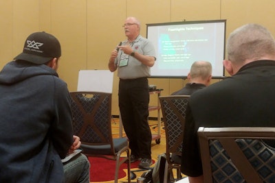 Michael Johnson, an instructor with the Palm Beach County Sheriff's Office, talks about choosing a light in his Diminished Light Handheld and Weapon Light Skills class.