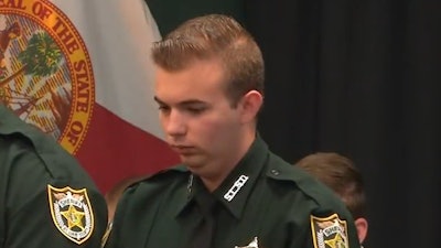 Deputy Cody Colangelo during a January 2020 swearing-in ceremony with the St. Lucie County Sheriff's Office. (Photo: St. Lucie County SO)
