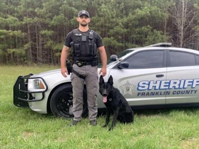 Franklin County (NC) Sheriff's K-9 'Major' was shot and killed Sunday during a gunfight with a robbery suspect. (Photo: Franklin County SO)