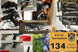 Police received 134 firearms during a weekend buyback that provided gas cards in exchange for guns.