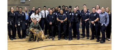 The Charlotte-Mecklenburg Police Department has women in nearly every role and a large number of those participated in a special International Women’s Month recruiting event in March. CMPD last fall signed the pledge to have recruiting classes comprised of 30% women by 2030. (Photo: Charlotte-Mecklenburg PD)