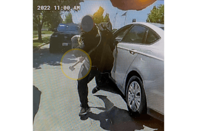 Still image from police video shows suspect with a hatchet during a deadly encounter with a Naperville, IL, officer Friday. (Photo: Naperville PD)