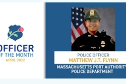 Officer Matthew J.T. Flynn, of the Massachusetts Port Authority Police Department, has been named as the NLEOMF Officer of the Month for April 2022.