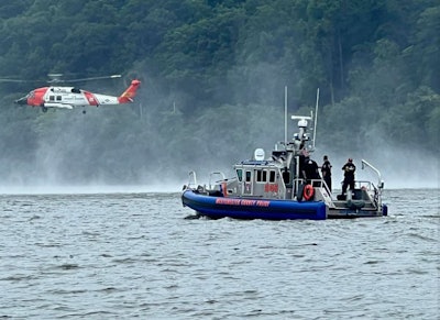 A group of police agencies in New York participated in a two-day training exercise held in conjunction with the U.S. Coast Guard New York.