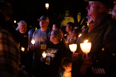 Crowd honoring fallen officers at 2022 Candlelight Vigil in Washington, DC. (Photo: National Law Enforcement Officers Memorial Fund)