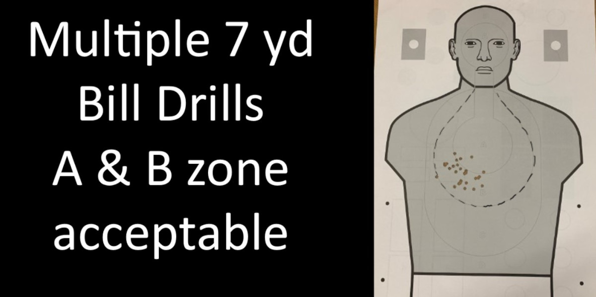 During presentations, Dawn Davis uses the above image to illustrate that a student’s shot placements are “good enough” when they land in the A and B zones of the target. An instructor should see this as a success and later can coach the shooter on moving the groupings toward the center of the target.